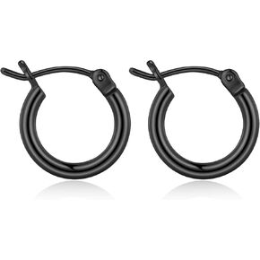 Gacimy Gold Hoop Earrings for Women 14K Real Gold Plated Hoops with 925 Sterling Silver Post in Saudi Arabia