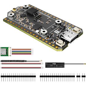 لوحة تطوير Meshtastic LoRa V4 مع وحدة ESP32-S3 SX1262 LoRa المطورة واي فاي بلوتوث 2 ميجابايت PSRAM 16 ميجابايت فلاش عالي الطاقة 28 ديسيبل دعم GPS للطاقة الشمسية مع هوائي لإنترنت الأشياء الشبكي، LoRaWAN in Kuwait