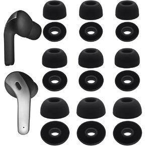 Ear Tips Replacement for TAGRY X08 / BESNOOW I53 / Btootos A90 PRO Wireless Earbuds, Silicone Earbuds Tips, 9 Pairs (S/M/L) Black in Saudi Arabia