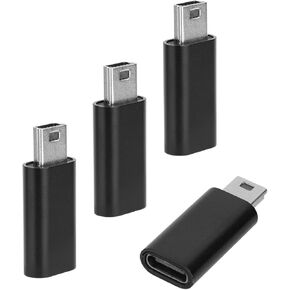 4 قطع من محولات USB-C إلى USB صغير، موصل تحويل USBc أنثى من النوع C إلى USB 2.0 صغير يدعم الشحن ومزامنة البيانات ونقل الصور المحمولة المتوافقة مع الكاميرات الرقمية ومشغلات MP3 والأجهزة الأخرى in Kuwait