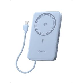 UGREEN Qi2 Magnetic Power Bank 10000mAh, 15W Wireless Portable Charger with Built-in USB-C Cable, 30W Fast Charging Battery Pack, MagSafe Compatible for iPhone 17/16/15/14 Pro Max, Grey in Kuwait