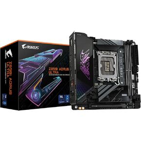 GIGABYTE Z890I AORUS Ultra Motherboard - Supports Intel Core Ultra (Series 2) CPUs, 8+1+2 Phases VRM, up to 8800MHz DDR5 (OC), 1xPCIe 5.0 + 1xPCIe 4.0, Wi-Fi 7, 2.5GbE LAN, Thunderbolt 4 in Kuwait