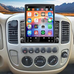 راديو ستيريو للسيارة Ford Escape 2001 2002 2003 2004 2005 2006 2007، شاشة لمس 9.7 بوصة Android 15 وحدة رأس ستيريو راديو السيارة مع CarPlay Android Auto GPS Navi SWC FM WiFi DSP Bluetooth Camera Mic in Kuwait