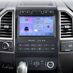 Android 13 4+64G لترقية راديو Ford F150 2015-2020، شاشة 9 بوصة F150 وحدة رأس ستيريو مع أزرار مادية Carplay Android Auto GPS 5G WiFi FM/AM 48EQ 1080P كاميرا تحتفظ بوظائف OEM in Kuwait