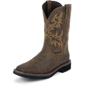 Justin Men's Superintendent Western Work Boot Soft Toe Rust Copper 9.5 D in Saudi Arabia