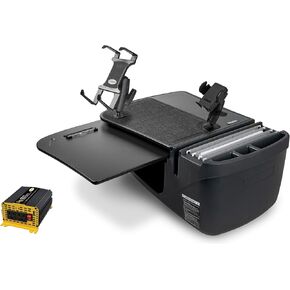 AutoExec GripMaster Car Desk for Your Vehicle Workstation and Mobile Office, Slate Grey, with 400 watt Power Inverter,Tablet Mount and Printer Stand in Saudi Arabia