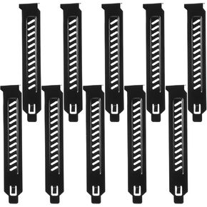 PCI Slot Covers Vented Dust Filter Bracket Expansion Blanking Plates for Computer Cases, Black Metal Dust Guards, Compatible with ATX MATX Cases, Pack of 10 PCS in Saudi Arabia