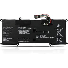 استبدال بطارية الكمبيوتر المحمول VJ8BPS52 V-J8BPS52 لسوني VAIO S11 S13 S14 SX12 SX14 VJPG11C11N VJS132C11W VJS132C11L VJS132C11N VJS132C11T VJS141C11L VJS112C VJS131C سلسلة VJS141C VJS132C (7.6 فولت، 35 وات في الساعة) in Kuwait