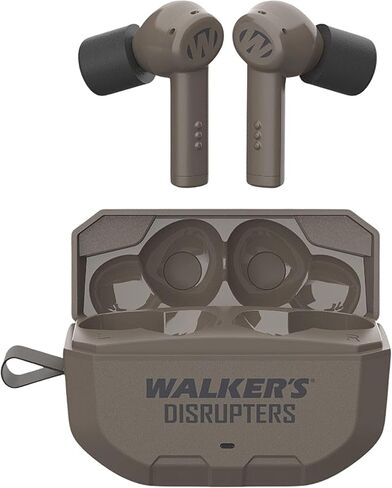 Walker's Disrupter Bluetooth Earbuds - Hunting Range Shooting Active Lifestyle Ear Protection Hearing Enhancement Noise-Cancelling Rechargeable Wireless Electronic Earbuds - FDE in Kuwait