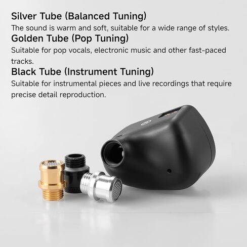 CVJ Shadow Blade Wired Gaming Earbuds,IEM HiFi in Ear Monitor Headphone,10mm Dynamic Driver, Dual Mic with Detachable 360° Adjustable Boom Mic for Mobile Gaming/Music/PC/PS5 with 3.5mm/Type-c, Black in Saudi Arabia