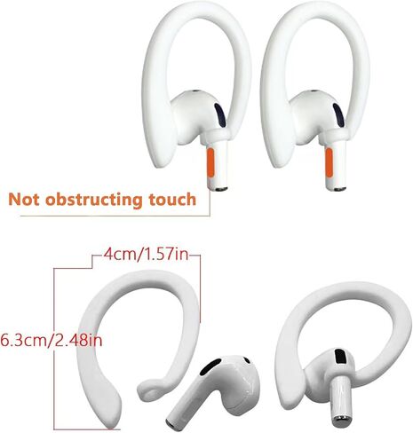 Ear Hooks for AirPods 1st to 4th Generation and AirPods Pro 1st to 4th Generation,Ultra Strong Magnetic for Airpod Strap Anti Lost Cord Sports Lanyard – 6pack (White) in Kuwait