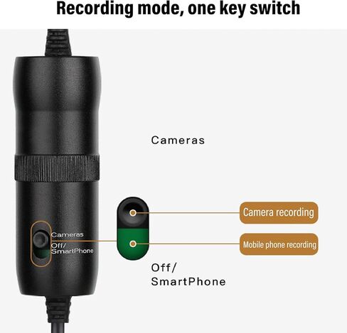 ميكروفون Lavalier USB من النوع C سلكي على شكل طية صدر السترة، ميكروفون محمول فائق القلب مع إسفنجة لتقليل الضوضاء - تسجيل صوتي واضح للمقابلات، والفصول عبر الإنترنت، والبث المباشر، in Kuwait