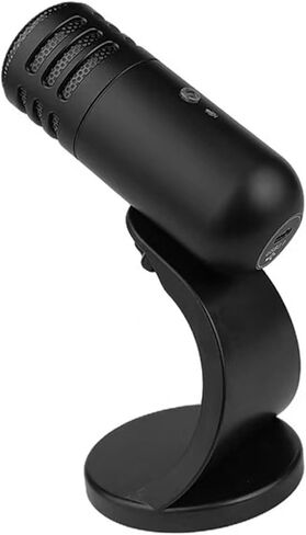 Omnidirectional Condenser Microphone for PC | USB Gaming Mic with RGB Noise Cancellation Volume Control for Streaming Recording Conference in Kuwait