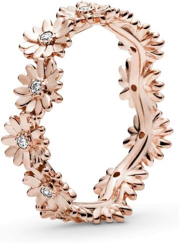 PANDORA Jewelry Sparkling Daisy Flower Crown Ring for Women - Sterling Silver with Cubic Zirconia in Saudi Arabia