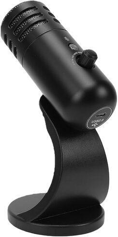 Omnidirectional Condenser Microphone for PC | USB Gaming Mic with RGB Noise Cancellation Volume Control for Streaming Recording Conference in Kuwait