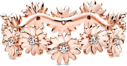 PANDORA Jewelry Sparkling Daisy Flower Crown Ring for Women - Sterling Silver with Cubic Zirconia in Saudi Arabia