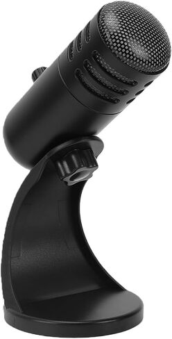 Omnidirectional Condenser Microphone for PC | USB Gaming Mic with RGB Noise Cancellation Volume Control for Streaming Recording Conference in Kuwait