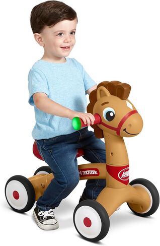 Radio Flyer Lil' Racers: Percy The Pony Ride on Toy, for Ages 1-3,Red in Saudi Arabia