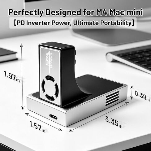 Dual USB-C Power Kit for Mac mini 4, Supports PD Charging, Seamlessly Switches Between the Two Ports to Avoid Power Outages, Simplifies Desktop in Kuwait
