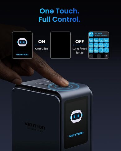 VENTION 13-in-1 Laptop Docking Station 3 Monitors with Touchable Screen Display,USB C Dock Dual Monitor for Dell,HP and MacBook,8K Display 1*DP,2*HDMI,10Gbps USB 3.2,100W PD with 2*USB-C Cable, Gray in Kuwait