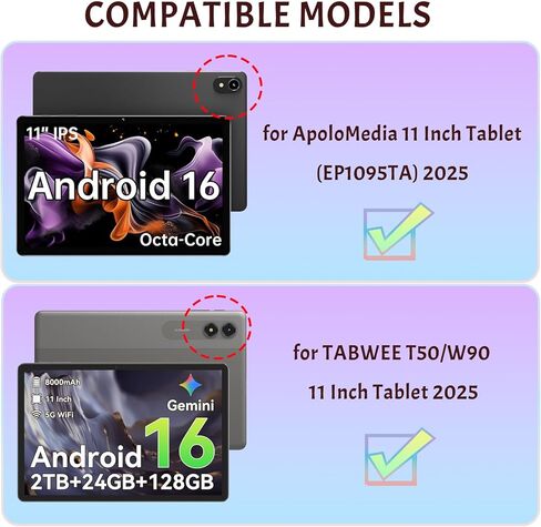 ATOOZ for ApoloMedia EP1095TA Tablet Case 2025,Soft Silicone Kids Universal 11 inch Tablet Case for ApoloSign/TABWEE/Ulefone/BESTTAB/Blackview/Oscal/AGM/UMIDIGI 11 inch Tablet with Stand(Black) in Kuwait