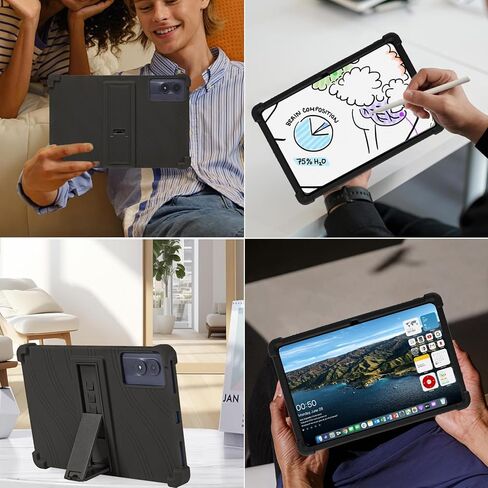 ATOOZ for ApoloMedia EP1095TA Tablet Case 2025,Soft Silicone Kids Universal 11 inch Tablet Case for ApoloSign/TABWEE/Ulefone/BESTTAB/Blackview/Oscal/AGM/UMIDIGI 11 inch Tablet with Stand(Black) in Kuwait