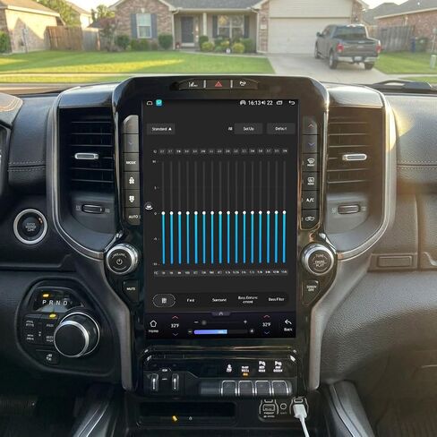 ترقية ستيريو سيارة Android 14 مقاس 13.6 بوصة لسيارة Dodge Ram 2019-2023، راديو السيارة سعة 6 جيجابايت + 64 جيجابايت، Carplay اللاسلكي وAndroid Auto، 1920 * 1200 2K HD GPS للملاحة، بلوتوث BT/FM/AM in Kuwait