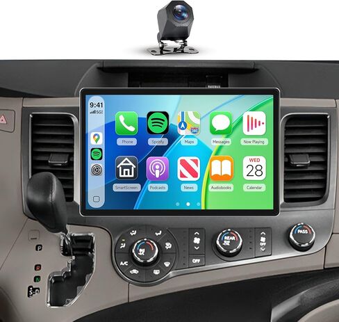 11.5'' 5G WiFi Car Stereo for Toyota Sienna 2010-2014, HD 2000x1200P Ultra-Thin Incell Screen Car Radio, Wireless CarPlay Android Auto, 4GB+64GB, GPS FM/RDS Bluetooth SWC, AHD Backup Camera in Kuwait