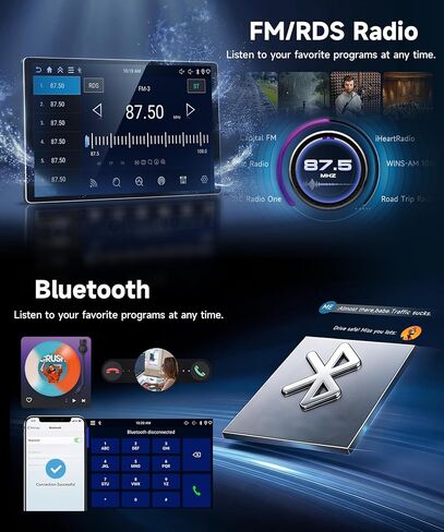 11.5'' 5G WiFi Car Stereo for Toyota Sienna 2010-2014, HD 2000x1200P Ultra-Thin Incell Screen Car Radio, Wireless CarPlay Android Auto, 4GB+64GB, GPS FM/RDS Bluetooth SWC, AHD Backup Camera in Kuwait