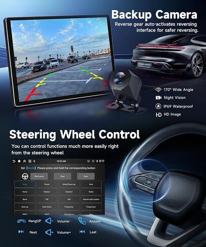 11.5'' 5G WiFi Car Stereo for Toyota Sienna 2010-2014, HD 2000x1200P Ultra-Thin Incell Screen Car Radio, Wireless CarPlay Android Auto, 4GB+64GB, GPS FM/RDS Bluetooth SWC, AHD Backup Camera in Kuwait