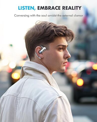 Boytond Open Ear Earbuds, Wireless Ear Buds,Earhook Earbuds with 40H Playtime,IPX7 Waterproof Sports Bluetooth Earphones,Bluetooth V5.3 Ultra Comfort Open Ear Headphones Wireless,Clear Calls in Kuwait