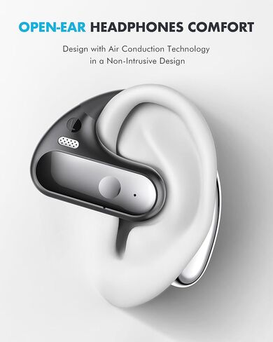 Boytond Open Ear Earbuds, Wireless Ear Buds,Earhook Earbuds with 40H Playtime,IPX7 Waterproof Sports Bluetooth Earphones,Bluetooth V5.3 Ultra Comfort Open Ear Headphones Wireless,Clear Calls in Kuwait