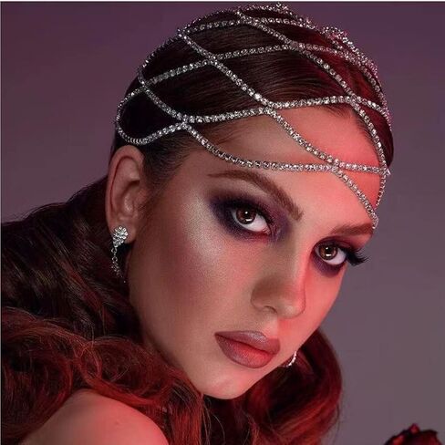 رأس الراين من أجل نساء إكسسوارات الشعر الكريستالية شرابة الشعر بطن رأس الزفاف رأس الزفاف رئيس الزفاف in Saudi Arabia