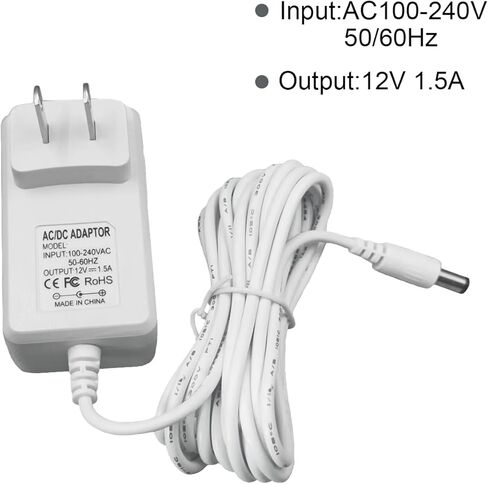 Power Cord Replacement for Zima Dental Pod & Pod PRO Ultrasonic Cleaner Machine, 12V 1.5A Charger Cord (10 Feet) in Kuwait