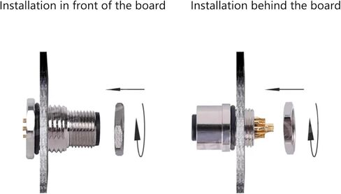 1.64ft M12 12 Pin A Code Male Connector Cable, IP67 Waterproof Back Mount Cable UnShielded Straight Aviation Socket Electrical Cable Sensor Receptacle (0.5Meter) in Saudi Arabia
