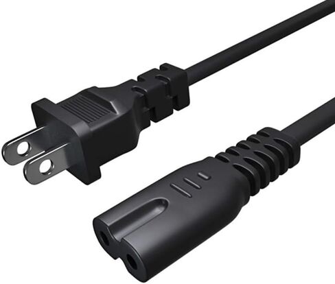 Tv Power Cord for Amazon fire tv Cable Samsung LG TCL Sony Crystal Tizen Smart Roku Google Quantum Panasonic HDR LED QLED Insignia Sharp Toshiba JVC Hisense 2 Prong TV Cable in Kuwait
