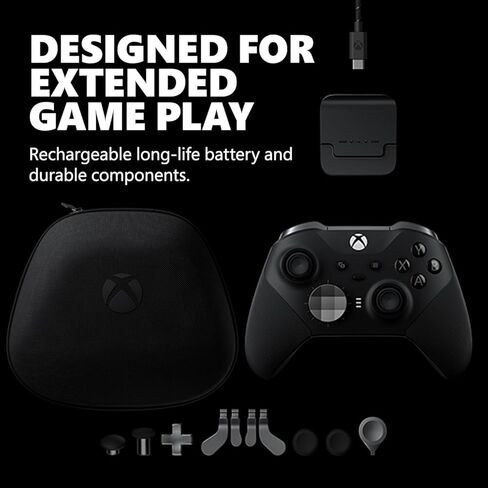 Custom Elite Series 2 Controller Bundle - TMR Thumbsticks - Never Get Stick Drift Again- Pink - Compatible With Xbox Series X|S, Xbox One, Windows PC, Android, and iOS - Includes Carrying Case, Swappable Thumbsticks/Dpad, Back paddles, Charger, Adjustable in Kuwait