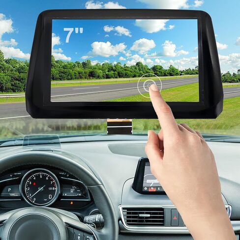 شاشة لمس 7 بوصة تناسب 2017 2018 مازدا 3 لمازدا 3 سبورت نظام تحديد المواقع العالمي (GPS) شاشة عرض تعمل باللمس محول رقمي زجاجي 7 بوصة استبدال # B61A-61-1J0 B61A611J0A B61A611J0B BJS7669C0E BJS7669C0L in Kuwait