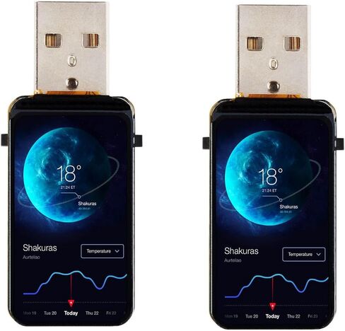 waveshare 2 Pack ESP32-S3 1.47inch Display Development Board,172×320 Resolution 262K Color RGB LED,Supports Multiple Peripherals in Kuwait