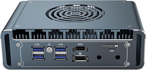 KINGDEL Mini Desktop Computer with Core i7-1365U/13620H Processor up to 5.2GHz 16GB DDR5 RAM 256GB NVMe SSD Support 8K, 4*USB3.0, 4*i226V 2.5G LAN 1*COM Router Home-Server/Network Firewall in Kuwait