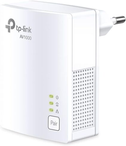 TL-PA7017 KIT AV1000 Gigabit Powerline Ethernet مجموعة أدوات البدء، 1000 ميجابت في الثانية، التوصيل والتشغيل، محولان، أبيض in Kuwait