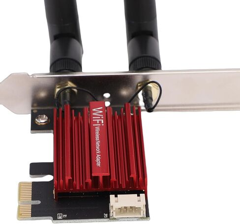 بطاقة Zopsc 1200Mbps PCIe WiFi، محول شبكة لاسلكي ثنائي النطاق 2.4 جيجا هرتز 5 جيجا هرتز مع بلوتوث 4.0 وهوائيين، لأجهزة الكمبيوتر المكتبية OS X in Kuwait