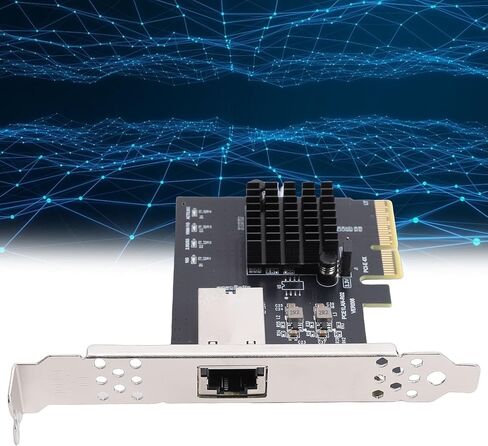 PCIe 4X Gigabit Network Card, 10Gbps Ethernet Adapter with RTL8127AT Chip for Desktop Server PC NAS in Kuwait