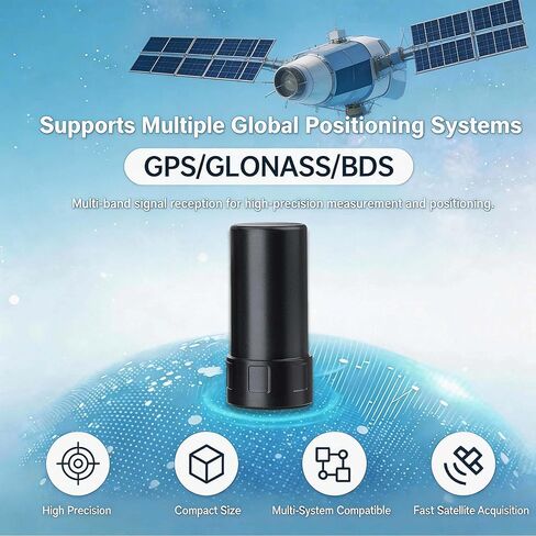 RTK Antenna GNSS Antenna, Four-Star Multi-Frequency for UAV Surveying, Support GPS L1/L2/L5,GLONASS G1/G2/G3 Galileo E1/E5a/E5b Centimeter-Level Positioning IP67 Waterproof SMA Connector in Kuwait