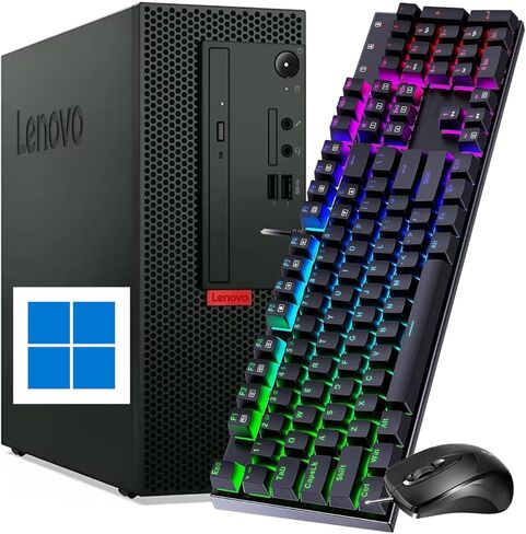Lenovo ThinkCentre M70c SFF Computer PC, Windows 11 Pro Desktop, Intel Core i5-10400, 256GB SSD, 16GB RAM, HDMI, VGA, USB WiFi, Bluetooth (Renewed) in Kuwait