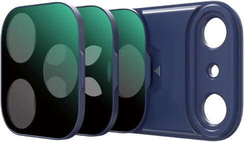 مجموعة مرشح مغناطيسي لهاتف iPhone 17 Pro / 17 Pro Max، زجاج بصري CPL/Black Mist 1/4 / مرشحات عدسة UV، مرشحات عدسة كاميرا محمولة مضادة لبصمات الأصابع (لهاتف iPhone 17 Pro فضي) in Kuwait
