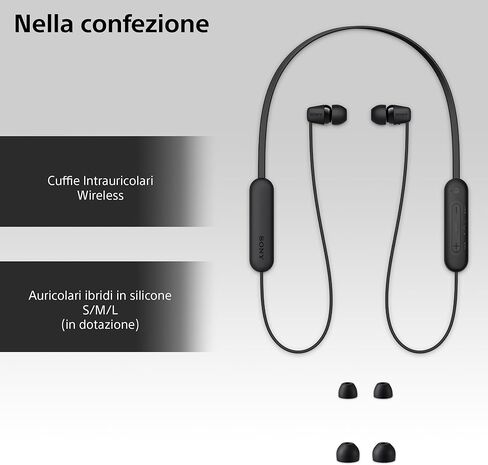 Sony WI-C100 Headset Wireless In-ear Calls/Music Bluetooth Black in Kuwait