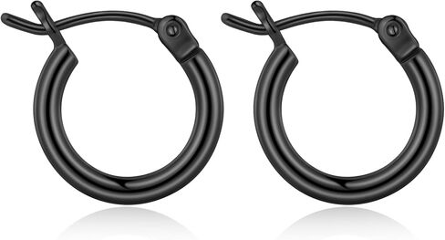 Gacimy Gold Hoop Earrings for Women 14K Real Gold Plated Hoops with 925 Sterling Silver Post in Kuwait