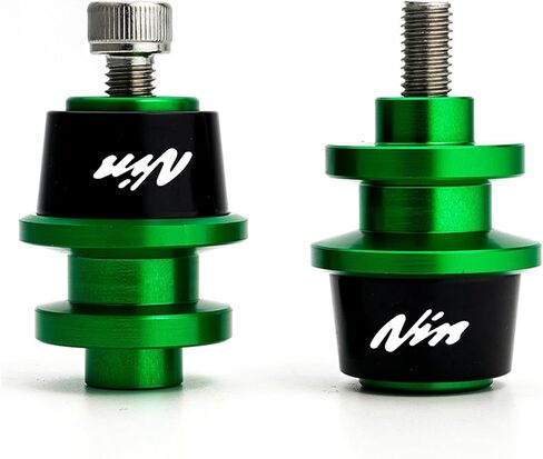 ZYAKOMO مناسب لـ KAWASAKI Ninja 650 Ninja 400 NINJA 1000 2017-2022 2023 ZX-4RR ZX6R ZX-10R ZH2 CNC للدراجات النارية Swingarm بكرة منزلق (أخضر) in Kuwait