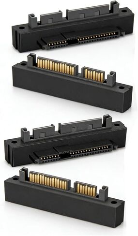 4pcs SFF-8482 Computer Cable Connectors SAS to SATA 22 pin HDD Raid Adapter US in Kuwait